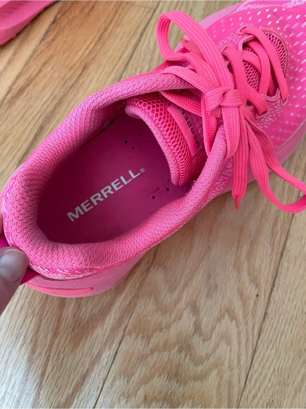 Merrell Women's Morphlite Neon Pink Athletic Running Sneakers, Size 7.5